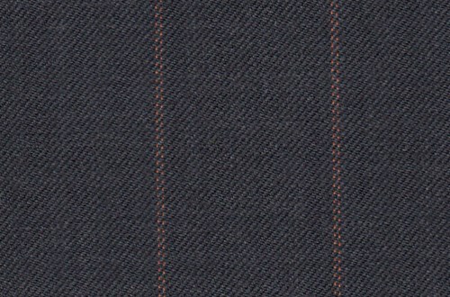 Grey with orange chalk stripe