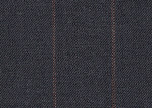 Grey with orange chalk stripe