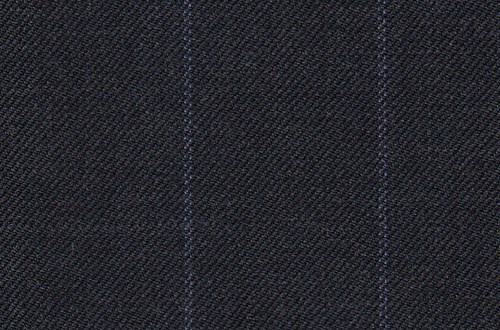 Dark Grey with Blue chalk stripe
