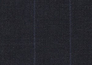 Dark Grey with Blue chalk stripe