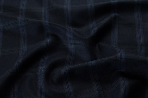 Navy windowpane