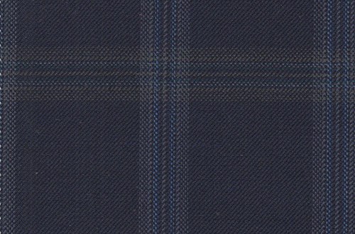 Navy windowpane