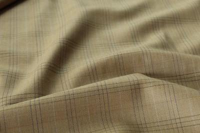 Gold herringbone check