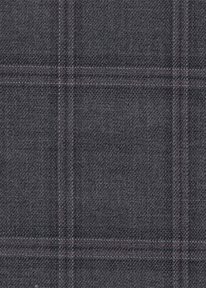 Grey with charcoal / pink check