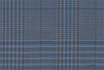 Blue POW with Terracotta/Grey check