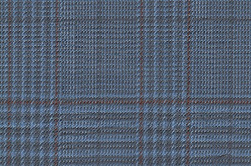Blue POW with Terracotta/Grey check