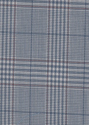 Light Blue POW with Blue/Terracotta check