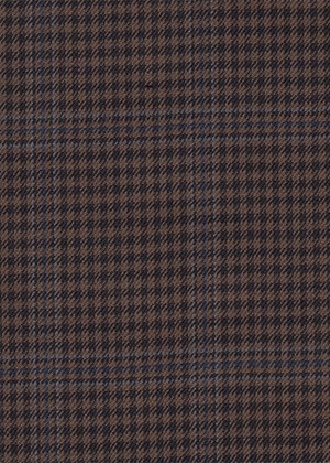 Brown/Black check with blue overcheck