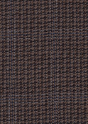 Brown/Black check with blue overcheck