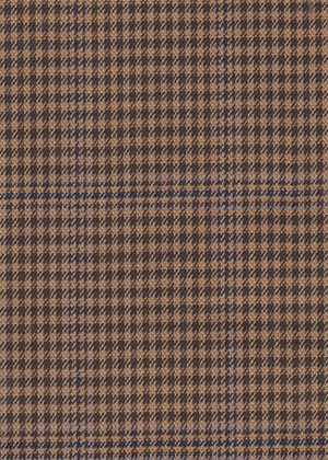 Biscuit/Brown check with blue overcheck