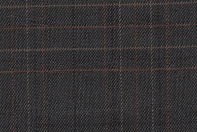 Brown with orange/Beige check