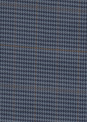 SkyBlue/Navy check with Gold overcheck
