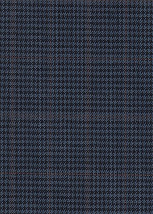 Navy/Black Check with Tan overcheck