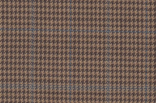Tan/Brown check with Blue overcheck