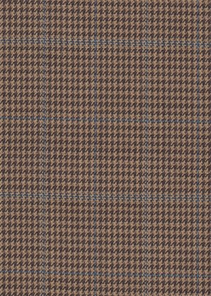 Tan/Brown check with Blue overcheck