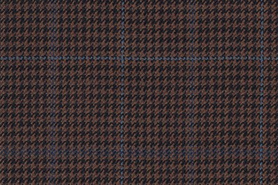 Brown/Black check with Blue overcheck
