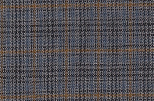 Grey blue & Gold check