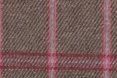 Beige with pink check