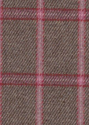 Beige with pink check