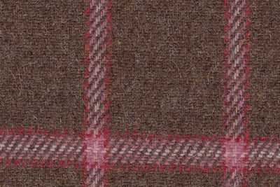 Brown with pink check