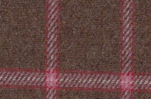 Brown with pink check
