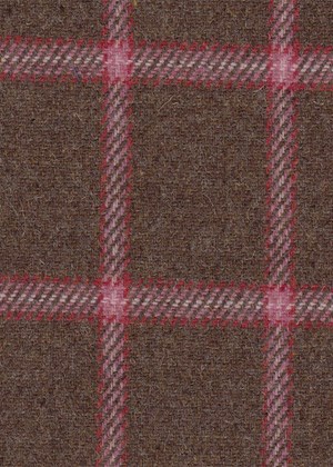 Brown with pink check