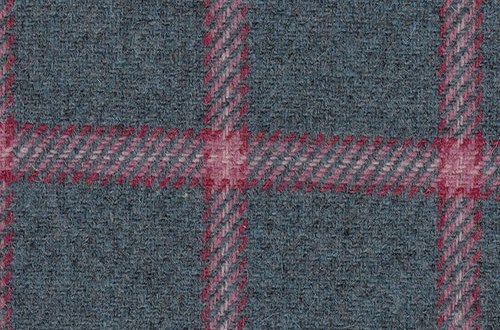 Turquoise with pink check