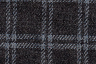 Dark Grey with light blue check