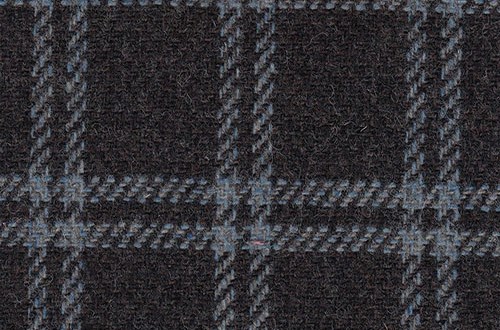 Dark Grey with light blue check