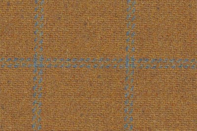Gold with light blue check