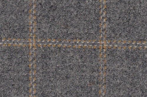 Grey with gold check