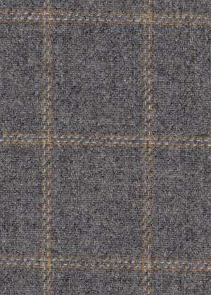 Grey with gold check