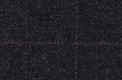 Charcoal Grey with purple check