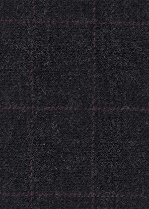 Charcoal Grey with purple check