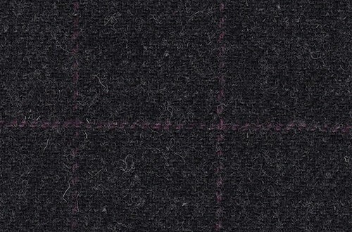 Charcoal Grey with purple check