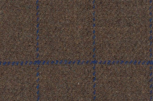 Khaki with blue check