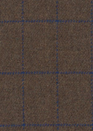 Khaki with blue check