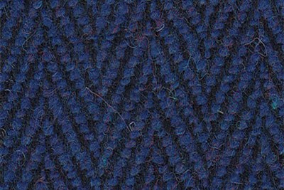 Blue/Black Herringbone