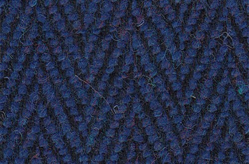Blue/Black Herringbone