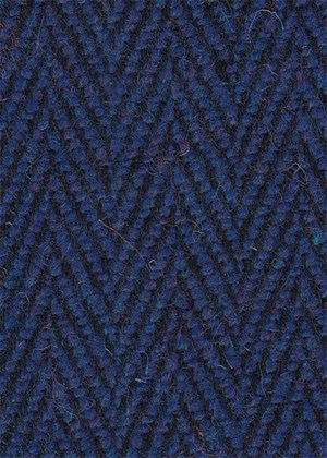 Blue/Black Herringbone