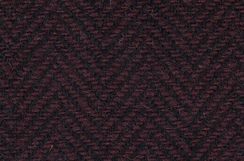 Burgundy / Black herringbone