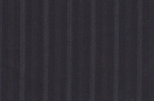 Black with Charcoal, Blue and Tan Stripe