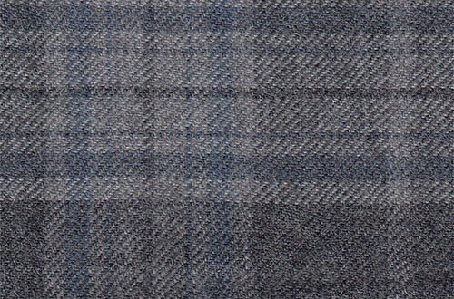 Dk Grey with Light grey & blue check