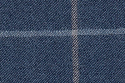 Blue with Ivory / light blue check
