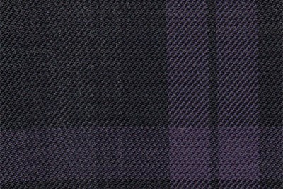 Black with purple & grey check
