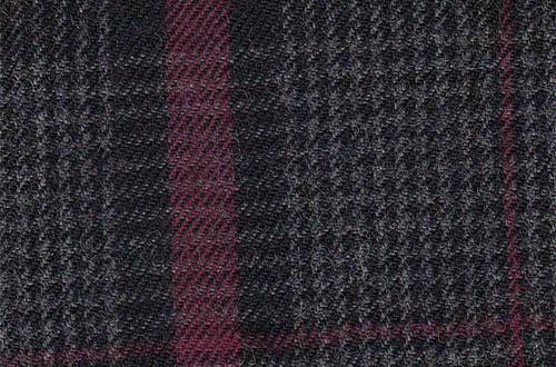 Grey with black & fuchsia check