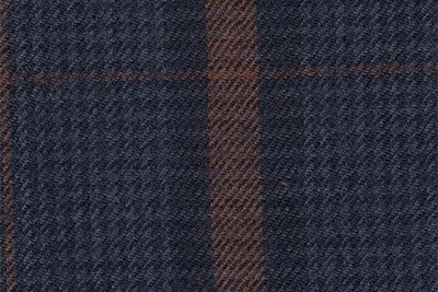 Blue with Navy & Brown check