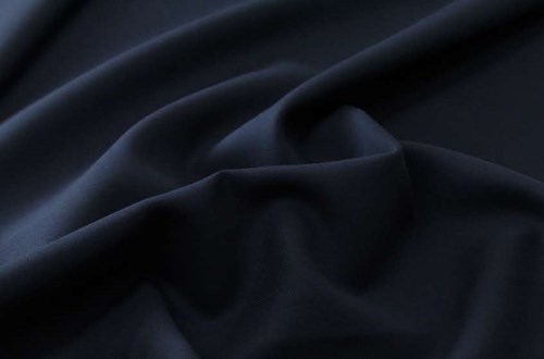 Plain Navy Barathea