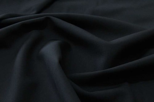 Plain Black Barathea