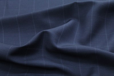 Navy with blue & green check